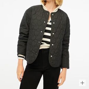 Lightweight quilted heart jacket